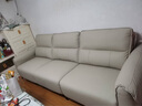 左右沙发客厅网红奶油风小户型直排真皮沙发6018三人位奶油白【力荐】 实拍图