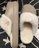 朴西冬季防水可拆卸棉拖鞋女士保暖室内厚底防滑可外穿 卡其色 42-43 实拍图