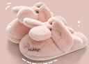 洁丽雅棉拖鞋女士秋冬季外穿可爱居家情侣包跟保暖毛毛绒拖鞋男棉鞋冬天 粉红 【1.0 经典款｜店长力荐】 38-39 (适合37-38码) 实拍图