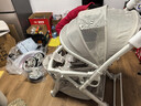 亿宝莱（yibaolai） 婴儿推车高景观可坐可躺轻便携式折叠小孩宝宝伞车bb双向婴儿车 尊享极光灰+坐躺+折叠+双向推行+网布一体+四轮高 实拍图