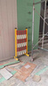 坚华德玻璃钢伸缩围栏绝缘电力安全施工围挡移动式护栏防护栏警戒隔离栏 1.2高*2.5米长 加厚【红白色】 实拍图