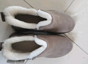 回力 Warrior 女鞋加厚加绒休闲鞋 时尚百搭棉靴懒人一脚蹬短靴女靴保暖鞋 WBN(JS)-0049 驼色 39 实拍图