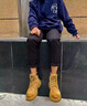 H8马丁靴男2025新款情侣女真皮户外登山鞋高帮工装鞋子英伦风大黄靴 K-大黄靴【二层牛皮】 42 男码 实拍图