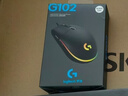 罗技（G）G102第二代游戏鼠标 RGB流光灯效鼠标 轻量化  游戏级8000DPI传感器 黑色 200-8000DPI 实拍图