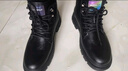 海澜之家HLA马丁靴男士休闲鞋秋冬工装鞋子男HAAGZM4AB70567 黑色加绒42 实拍图