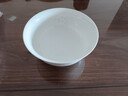景德镇（jdz）家用饭碗中式陶瓷碗高温白瓷沙拉碗搬家礼物米饭碗餐具新年礼物 玉牡丹大号汤碗单个 实拍图