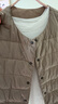 MUJI女式 轻量羽绒便携式 背心 女士羽绒服  浅米色5A L 实拍图