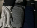 浪莎男士内裤男纯棉10A抗菌平角裤透气中腰男式四角裤男生裤头4条装 实拍图