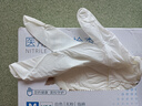 英科医疗（INTCO）一次性医用丁腈手套100只M码白色防护实验室家务洗碗乳胶橡胶手套 实拍图