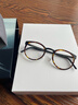 目师傅私藏货姜文同款超轻纯钛8g可配近视眼镜框复古圆框无螺丝手工眼镜架9704 深玳（深邃） 单镜框48大码 实拍图