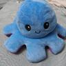 萌萌猪翻面章鱼玩偶双面翻转八爪鱼公仔小毛绒玩具变脸礼物章鱼礼物 蓝色转紫色 30厘米 实拍图