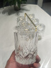 格娜斯威士忌酒杯家用欧式水晶玻璃洋酒杯酒吧创意钻石啤酒杯酒具套装 罗马款290ml 6支装+轻奢杯架 实拍图
