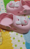 牧童儿童拖鞋夏男宝宝洞洞鞋软底女童卡通洗澡婴幼儿家居鞋萌兔粉130 实拍图
