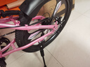 凤凰山地自行车男女变速山地车碟刹青少年儿童自行车学生单车 星际 蓝粉【单速+辐条轮】 20寸【适合125-160cm】 实拍图