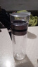 【京东物流配送】大容量茶水分离商务泡茶杯高硼硅双层玻璃水杯 【活动】银本色350ml 实拍图