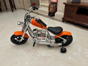 暴风骑士儿童电动摩托车小哈雷单驱两轮电动车3-12岁礼物童车C12尊享版橙 实拍图