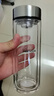 希诺（heenoor）双层玻璃杯男士办公泡茶杯送礼耐高温大容量水杯中秋节礼物礼盒 经典-适中适量345ml 实拍图
