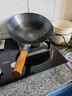荣事达（Royalstar）章丘手工锻打铁锅老式炒锅圆底无涂层不粘炒菜锅燃气灶带盖32cm 实拍图