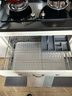 四季沐歌304不锈钢厨房拉篮橱柜抽屉式双层碗篮碗碟置物架柜内放碗架碗筷 【304不锈钢800柜体】亮银色加厚 实拍图