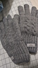 回力毛线手套男女冬季加厚绒保暖防寒触屏户外骑车防滑防风寒针织手套 实拍图