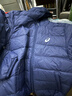 亚瑟士（asics）童装25年冬季儿童柔软舒适三防轻薄保暖羽绒服【高充绒量】 藏青色 清洁度1000-鸭绒 140 充绒量79g 实拍图