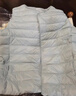 雪中飞经典新款基础舒适轻薄羽绒便捷短款保暖羽绒小马甲轻盈便携舒适 静谧灰|8210-女 M 165/88A 实拍图