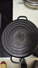 典匠平底煎锅28cm烧烤盘铸铁烤肉盘无涂层生铁锅牛排烙饼锅早餐煎蛋锅 实拍图