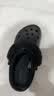 卡骆驰（CROCS）贝雅暖绒克骆格洞洞鞋|206633 黑/黑-060   40 (250mm)   实拍图