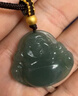 凤禧珠宝天然翡翠玉佛吊坠玉坠女士款弥勒佛公玉佩项链送妈妈新年礼物 实拍图