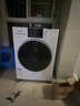 松下（Panasonic）小白盒 滚筒洗衣机 全自动家用 超薄全嵌 10KG 温水泡沫净 国家补贴 XQG100-81T3 实拍图