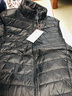 鸭鸭（YAYA）羽绒马甲男2025秋冬内胆无袖坎肩保暖压胶轻薄羽绒服男背心外套 黑色 XL 实拍图