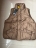 雅鹿秋冬新品韩版短款纯色羽绒马甲女新款宽松外穿马夹保暖背心女装 卡其色 M (160) 约95-120斤 实拍图