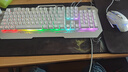狼蛛（AULA）真机械手感键盘鼠标套装有线背光键盘电竞游戏专用笔记本台式电脑办公键鼠耳机三件套 银白【混光】键鼠套装 实拍图