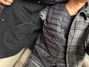 京东京造【零压系列】轻薄羽绒服男外套冬季 防钻绒马甲背心男 曜石黑 M 实拍图