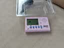 NKKIO尼康电子节拍器钢琴考级专用人声吉他通用调音器 D001粉色+拾音夹 实拍图