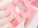 芭比女童手套学生宝宝幼儿加厚保暖翻盖写字儿童手套冬季五指秋冬女孩 实拍图