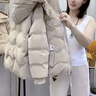 妍莉芬（yanlifen）短款羽绒棉服女2025年冬季新款外套棉袄加绒加厚宽松派克服女装 卡其 L 建议105-125斤 实拍图