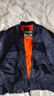 马登工装美式复古MA1飞行员棉服夹克男秋冬加厚棉袄棒球服上衣外套 宝蓝色 【男士棉服冬季/棉衣男/尼龙外套冬季保暖】 M 实拍图