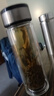 【京东物流配送】高硼硅双层玻璃杯大容量泡茶杯水杯子茶水分离杯 【双层加厚】茶杯350ml1只 实拍图