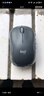 罗技（Logitech）M220 轻音鼠标 无线鼠标 办公鼠标 对称鼠标 带无线微型接收器 灰黑色 实拍图