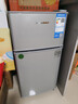 华宝小冰箱小型家用出租房用冷藏冷冻两用一级能效节能省电迷你宿舍寝室办公室二门电冰箱 【一级能效】58L银色【三天不到一度电】 实拍图