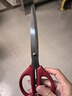 得力(deli)210mm办公生活家用剪刀 大号剪子手工剪纸刀 办公用品 红色6010 实拍图