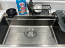 京东京造厨房水槽大单槽洗菜盆一体盆黑金刚304不锈钢飞雨抽拉龙头洗杯器 实拍图