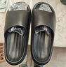 朴西新款EVA踩屎感厚底拖鞋女士居家室内情侣拖鞋男 黑色 42-43 实拍图