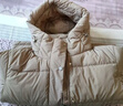 雪中飞抽绳连帽羽绒服女装冬季通勤居家百搭款鸭绒保暖松紧羽绒外套衣服 棕色 L (165) 实拍图