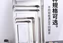 特厚不锈钢盘子长方形商用方盘托盘烧烤盘水饺盘家用深浅菜盘 50*35*4.8cm三个装 实拍图