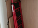 忆琳居梯子家用安全人字梯折叠梯伸缩多功能楼梯便捷扶梯加厚红色四步 实拍图