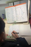 红光增益护眼台灯学习写字专用防近视儿童书桌阅读矫正可充电台灯 【全能版】3档可调节桌面+红光护眼灯+阅读架+智能时钟 实拍图