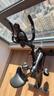 动感单车家用健身自行车室内静音运动器材骑车减肥成人锻炼蹬车机 【黑色】心率检测+仪表记录+支架 实拍图
