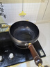 京严正宗古法大肚铁锅家用炒锅无涂层不粘炒菜锅电磁炉燃气通用已开锅 【三次开锅发货】适用3-5人 26cm 【山东老字号铁锅技术｜百年传承】 实拍图
